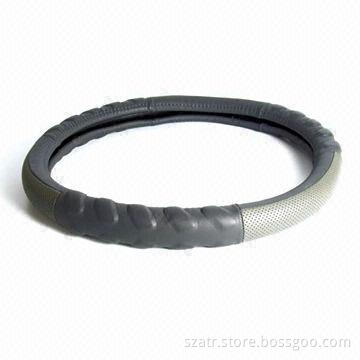 Steering Wheel Cover, Made of Leather, Suitable for Car
